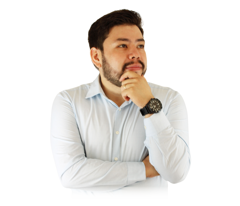 Foto Thiago Yuki pensando